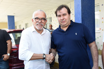 Edvaldo recebe presidente da Câmara Federal e faz apelo por aprovação de projeto 