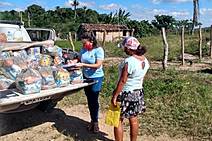 Prefeitura de Lagarto segue distribuindo alimentos para famílias mais vulneráveis