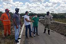 Após pedido da deputada Janier Mota, DER inicia recuperação de rodoanéis de Itabaianinha