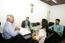 Jackson discute carcinicultura com representantes do Denocs