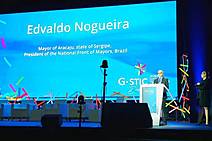 Em Dubai, Edvaldo defende protagonismo das cidades no enfrentamento à pandemia