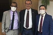 Deputado Zezinho Sobral visita presidente em exercício da Câmara de Aracaju