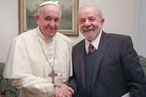 Ex-presidente Lula se encontra com papa Francisco