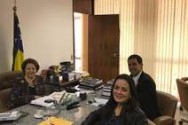 Robson Viana e Maria do Carmo discutem emendas para 13 municípios