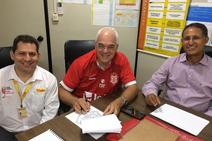 Com apoio ao time do Sergipe, Fasouto pratica responsabilidade social