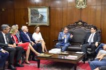 Edvaldo Nogueira participa de reunião com o presidente do Senado