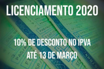 Prazo para pagar IPVA 2020 com desconto termina nesta sexta-feira, 13