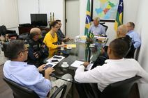 Jackson Barreto faz reunião com a cúpula da SSP 
