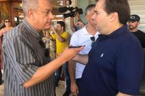 Rodrigo Maia, na passagem por Sergipe, admite disputar reeleição do comando da Câmara