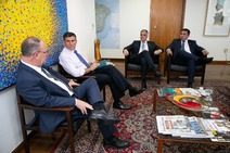 Fábio Reis se reúne com Bolsonaro e governador de Sergipe para discutir temas de interesse do Estado